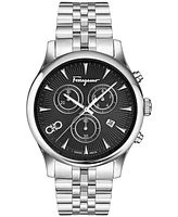 Ferragamo Men's Swiss Chronograph Duo Stainless Steel Bracelet Watch 42mm