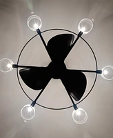 Home Accessories 35" Damita 6-Light Indoor Ceiling Fan with Light Kit and Remote