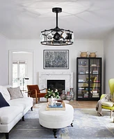 Home Accessories 24.8" Dakota 6-Light Indoor Ceiling Fan with Light Kit and Remote