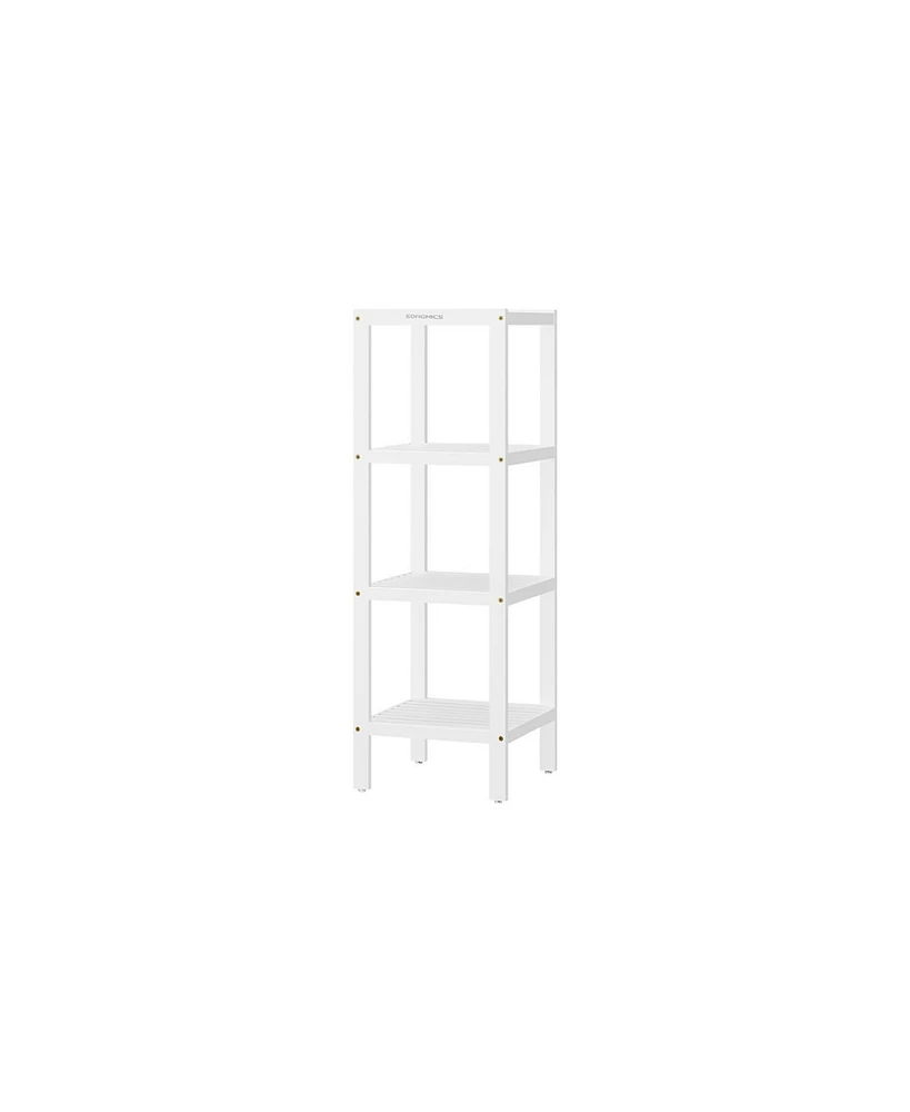 Slickblue 4-Tier Multifunctional Bathroom Shelf Stand Storage Rack for Organized Shelving