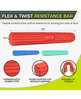 ProsourceFit Flex and Twist Therapy Bars, 10 - 20 Lbs, (Set of 3)
