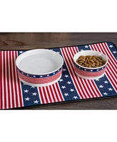 Bone Dry Stars and Stripes Pet Bowl