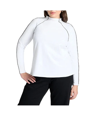 Eloquii Plus Seam Detail Top