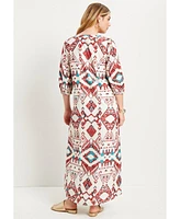 June + Vie Plus Size June + Vie Halcion Boho Maxi Dress