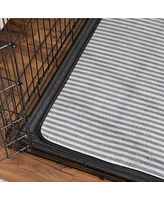 Bone Dry Gray Stripe Cage Mat