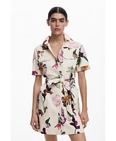 Desigual Women's Shirt dress with flowers