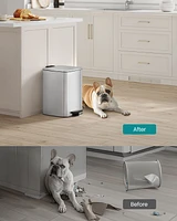 Slickblue 5.2-Gallon (20L) Stainless Steel Trash Can, Kitchen Garbage Bin with Durable Design