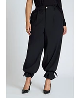 Eloquii Plus Ankle Tie Trouser