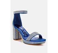 London Rag Mejuri Rhinestones And Pearl Embellished Sandals