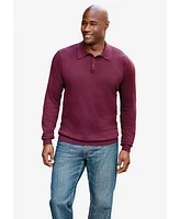 KingSize Big & Tall Lightweight Polo Sweater