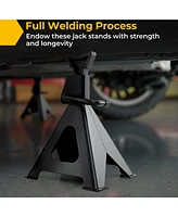 Gouun 6 Ton 13000 lbs Capacity Metal Car Lifting Stands with 14-23 Inch Adjustable Height