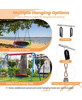 Gouun 40 Inches Saucer Tree Swing for Kids and Adults