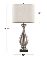 Lumisource Metal Pin 28" Contemporary Table Lamp, Set of 2