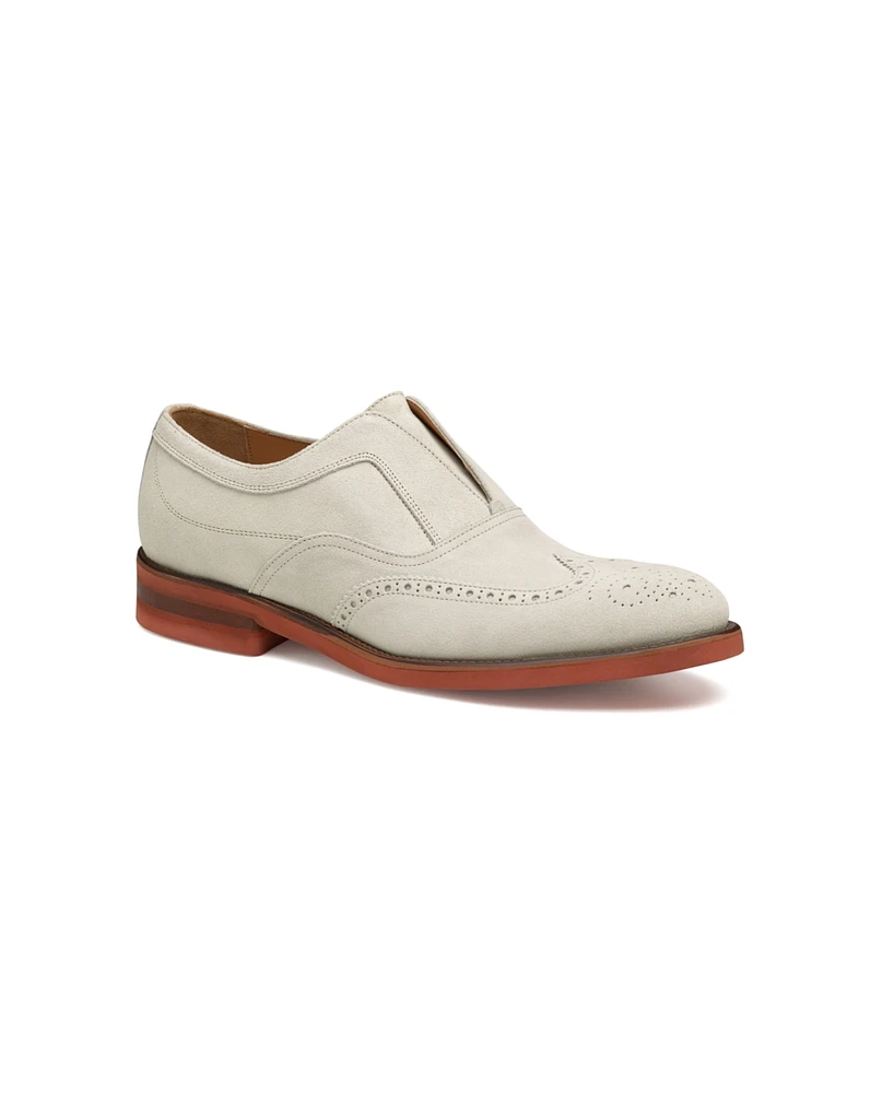 Johnston & Murphy Men's Ashford Wingtip Slip On Shoe