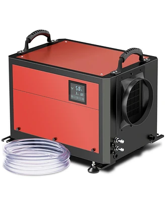 Aosom Durhand 110 Pints, 1300 Sq. Ft, Commercial Dehumidifier with Drain Hose