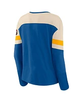 Fanatics Women's Blue St. Louis Blues 2025 Nhl Winter Classic Frozen Long Sleeve Notch Neck T-Shirt