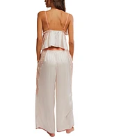 Free People Women's Anywhere With You Lace-Trim Lounge Set