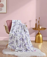 Betsey Johnson Ballet Bows Ultra Soft Plush Fleece Throw, 70" X 50"