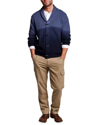 Weatherproof Vintage Mens Henley Shirt Cargo Pants Cardigan Sweater