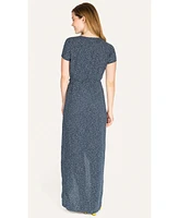 Nom Maternity Delilah Wrap Maxi Dress