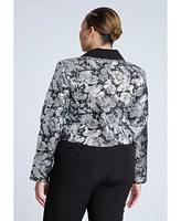 Eloquii Plus Brocade Blazer