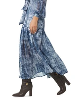 Guess Women's Breanna Tiered-Skirt Mixed-Print Dress