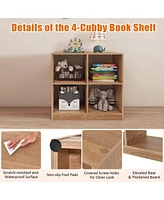Gouun 4-Cube Kids Bookcase with Open Shelves