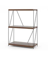 Gouun Multipurpose Display Rack With Metal Frame 34 Inches