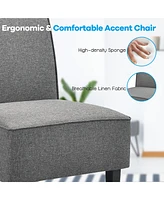 Accent Chair Armless Fabric Sofa Living Room Furniture