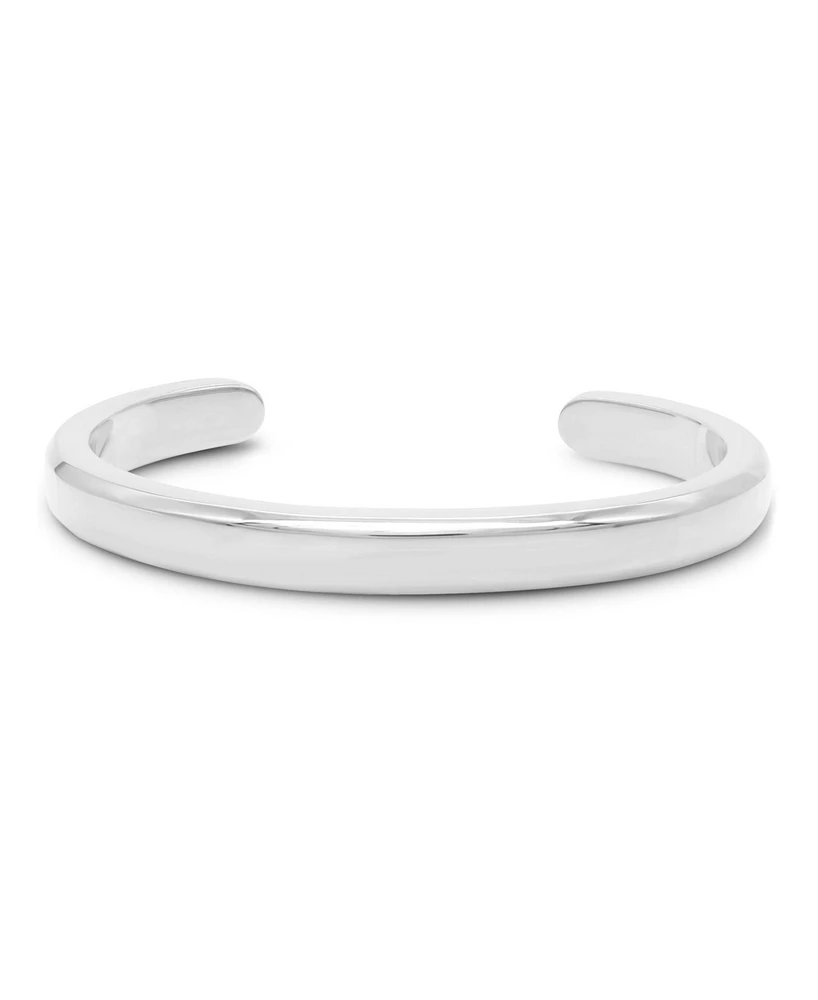 Devata Bali Cuff Bracelet in Sterling Silver, Large