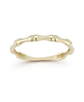 Rachel Zoe 14K Gold Bamboo Band Ring