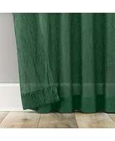Krista Holiday Twist Tab Sheer Tab Top Curtain Panel