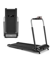 Gymax Folding Treadmill 3.0HP Electric Walking Running Machine w/ Led Touch Screen