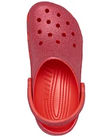 Crocs Women's Classic Glitter Clogs from Finish Line