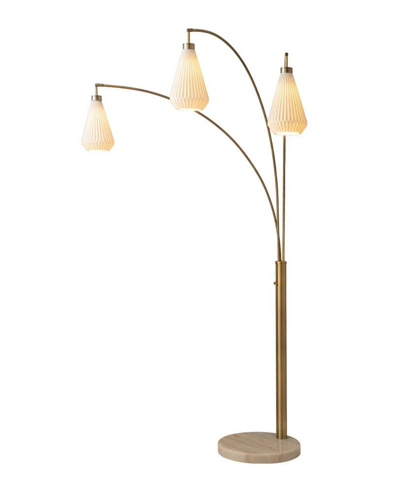 Nova of California Concord 85" 3 Light Switch Arc Floor Lamp