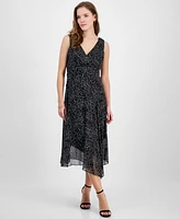 Connected Women's Floral-Print Midi Dress