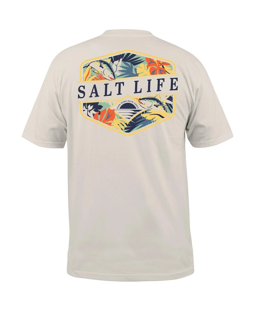 Salt Life Men's Retro Tropical Short Sleeve T-Shirt