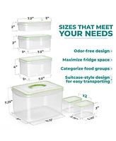 Sorbus 12 Piece Airtight Containers With Snap-on Lids- Bpa Free - For Kitchen, Pantry, Food Storage