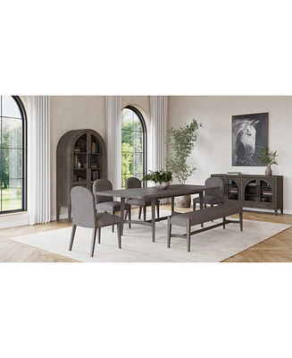 Griffith 6 Pc. Rectangular Dining Set (Table, 4 Side Chairs & Bench), Created for Macy's