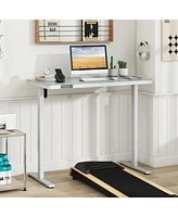 Gouun 48-Inch Height Adjustable Electric Standing Desk with Drawer