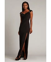 Tadashi Shoji Women's Keene Pearl Accent Gown
