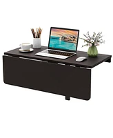 Gouun 31.5 x 23.5 Inch Wall Mounted Folding Table for Small Spaces