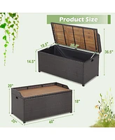 Gouun 45 Gallon Outdoor Storage Bench with Zippered Liner