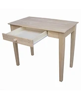 Slickblue Solid Unfinished Wood Laptop Desk Writing Table with Drawer