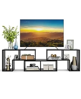 Gouun 3 Pieces Adjustable Tv Stand for TVs up to 65 Inch with Shelves-Mixed
