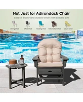 Gouun Patio Adirondack Chair Cushion with Fixing Straps and Seat Pad