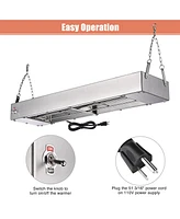 WeChef Commercial Food Warmer 24" 900W Electric Strip Heater Portable Stainless Steel Fry Heating Lamp for Fry Dishes