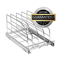 Florida Brands Bakeware Pull Out Organizer for Cookie Sheet, Cutting Board, Bakeware, and Tray 8.5 x 21 In
