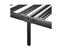 Slickblue California King Metal Platform Bed Frame with Heavy-Duty Slats for Strong Support