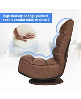 Gouun 5-Position Folding Floor Gaming Chair